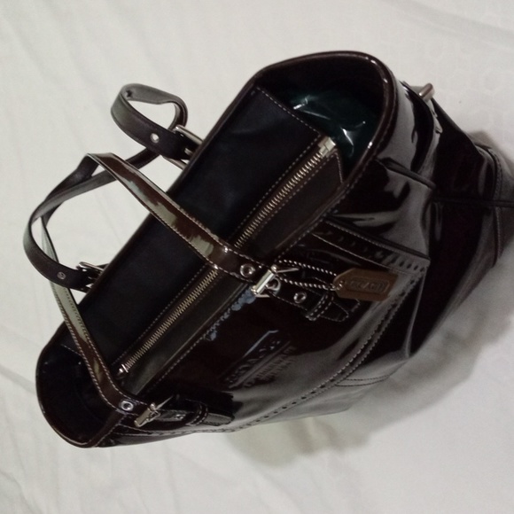 Chocolate Brown Coach Tote - Picture 3 of 9